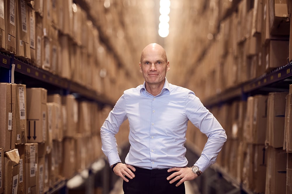 Hans Sahlin på lagret