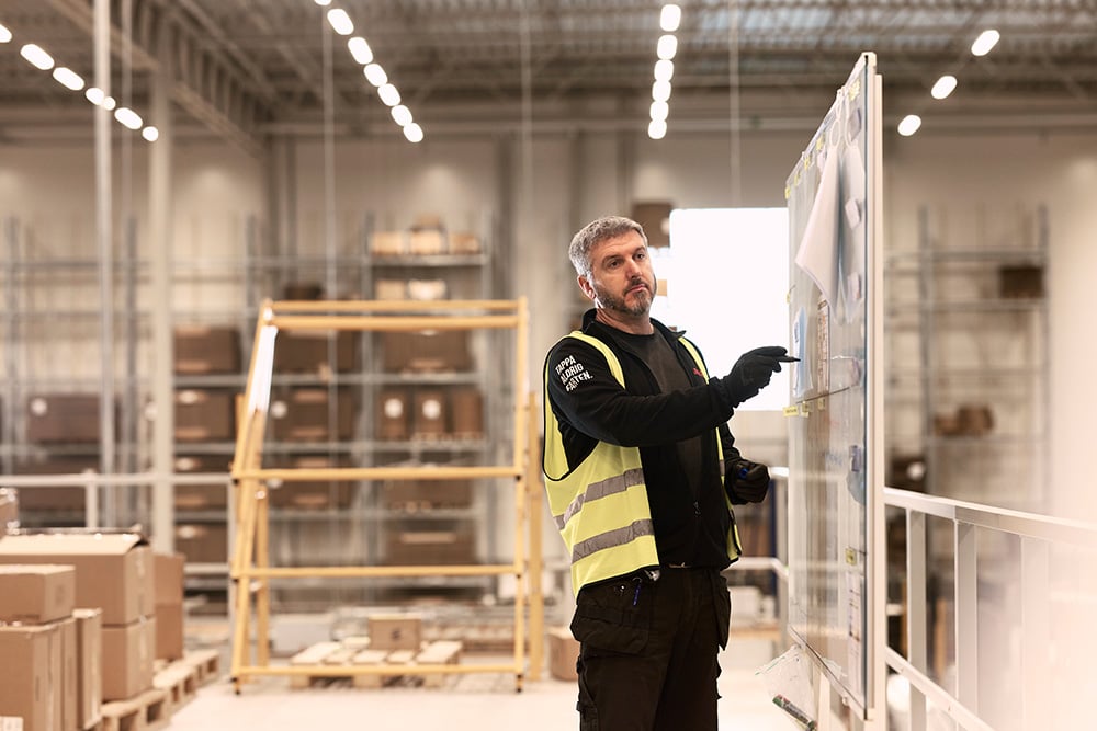 warehouse planning board